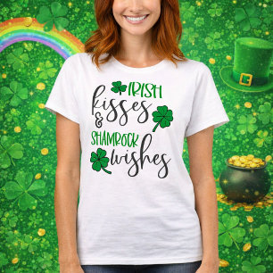 Camiseta Besos Irlandeses y Deseos de Trébol