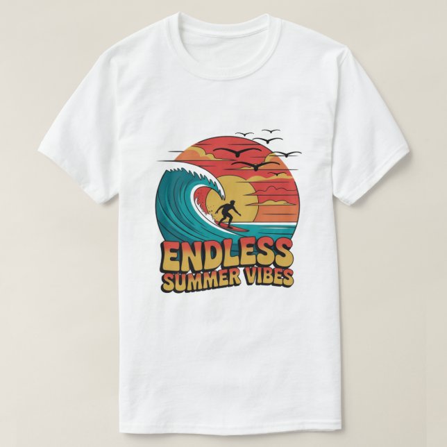 Camiseta Besos salados y sueños de atardecer (Diseño del anverso)