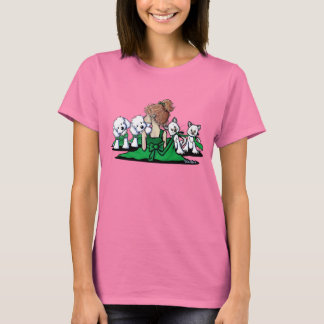 Camiseta Besos y gafas malteses y gatos