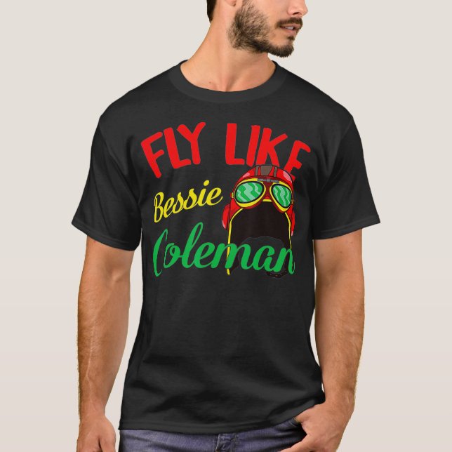Camiseta Bessie Coleman Fly Women Black History Month Afric (Anverso)