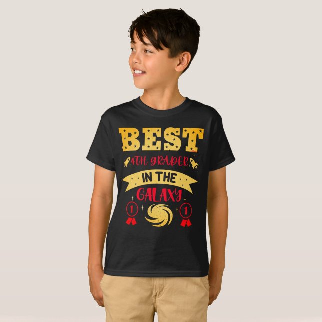 Camiseta BEST 4TH GRADER IN THE GALAXY funny cute           (Anverso completo)