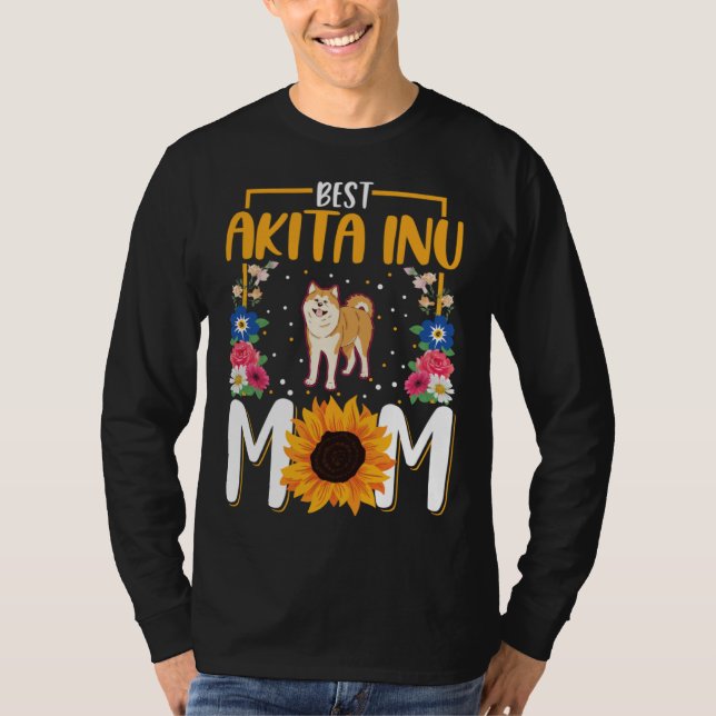 Camiseta Best Akita Inu Mom Ever  1 (Anverso)