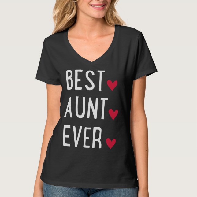 Camiseta Best Aunt ever   (Anverso)