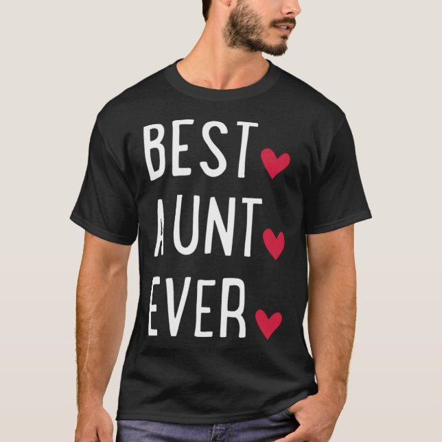 Camiseta Best Aunt ever   (Anverso)