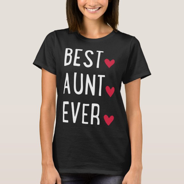 Camiseta Best Aunt ever   (Anverso)
