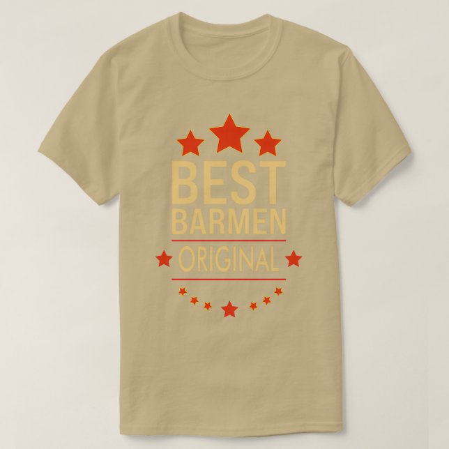 Camiseta Best Barmen in the world 2 (Diseño del anverso)