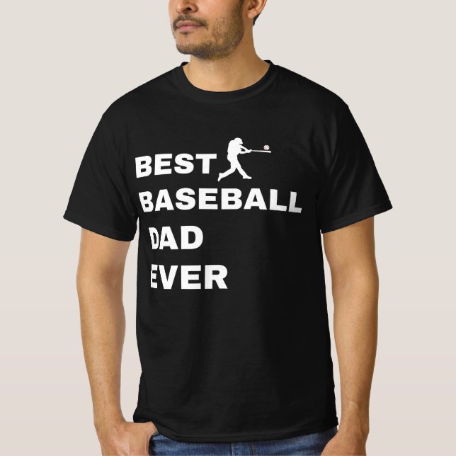 Camiseta Best Baseball Dad Ever (Anverso)