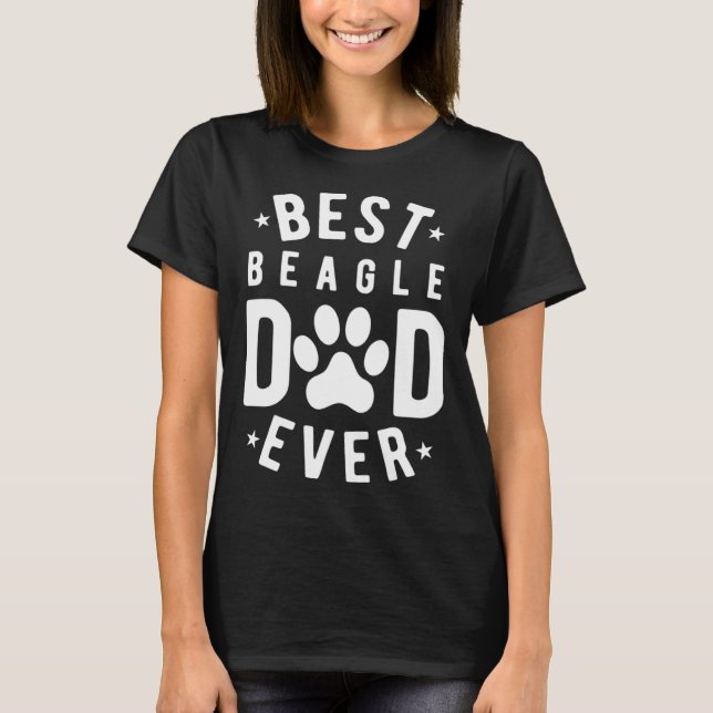 Camiseta Best Beagle Dad Ever  Beagle Dad (Anverso)