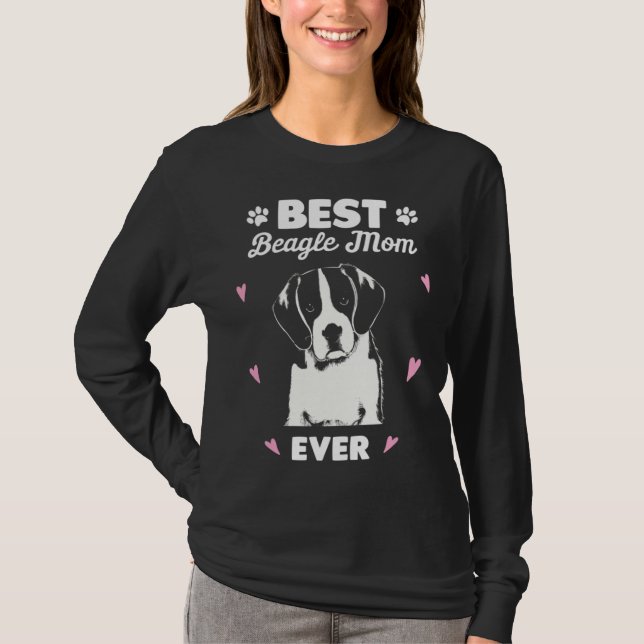 Camiseta Best Beagle Mom Beagle Dog Love (Anverso)