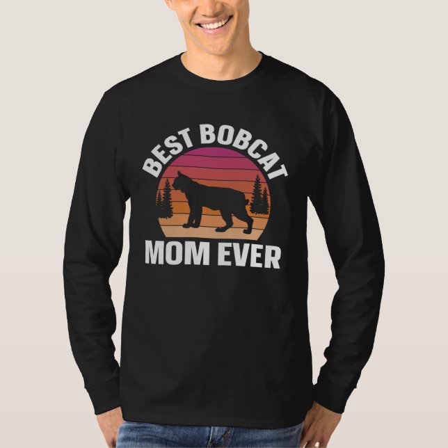 Camiseta Best Bobcat Mom Retro Animal (Anverso)