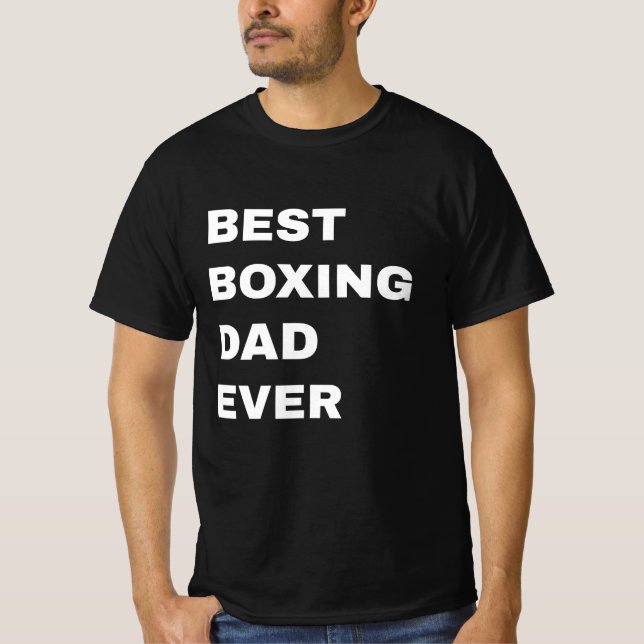 Camiseta best boxing dad ever (Anverso)