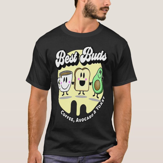 Camiseta Best Buds  Coffee Avocado and Toast (Anverso)
