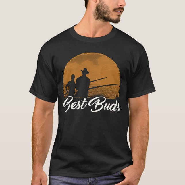 Camiseta Best Buds Matching Father Son Fishing   Father's D (Anverso)