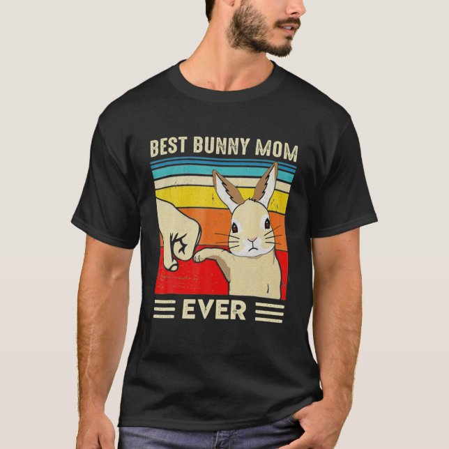 Camiseta Best Bunny Mom Ever Rabbit Classic (Anverso)