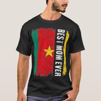 Camiseta Best Cameroonian Mom Ever Cameroon Flag Mother's D