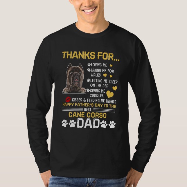Camiseta Best Cane Corso Dog Dad Happy Father s Day (Anverso)