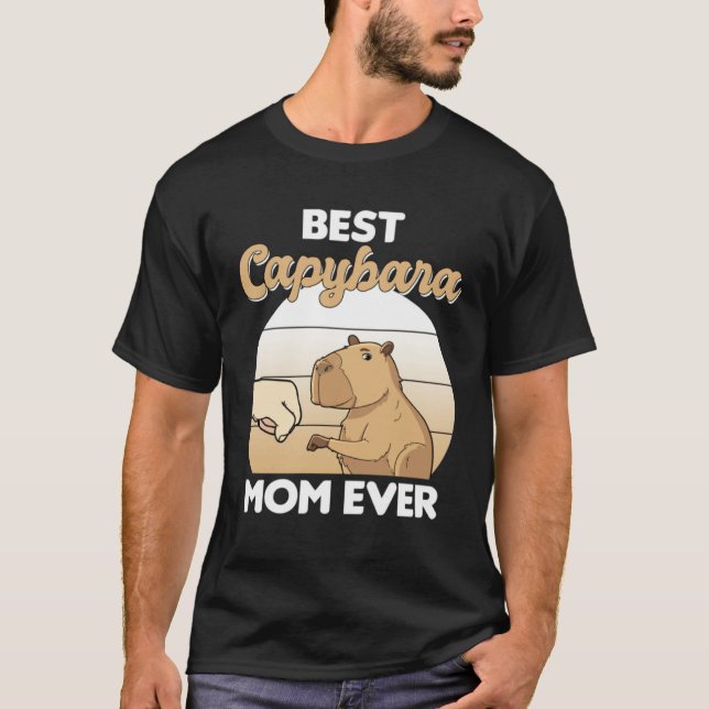Camiseta Best Capybara Mom Ever  Capybara (Anverso)