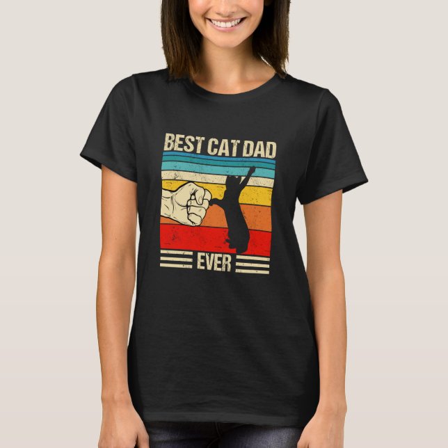 Camiseta Best Cat Dad Ever Cat Dad Father's Day (Anverso)