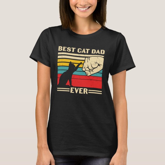 Camiseta Best Cat Dad Ever   Cute Cat Owner Cat  Cat Daddy (Anverso)