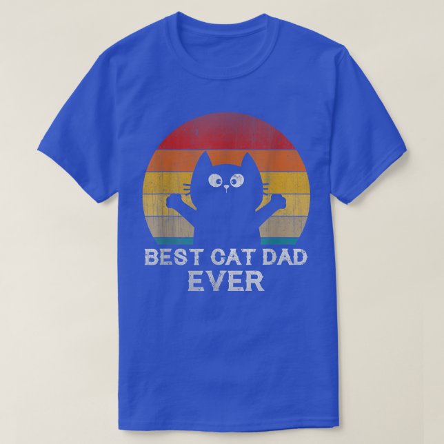 Camiseta Best Cat Dad Ever Funny Cat Gifts Father's Day T-S (Diseño del anverso)