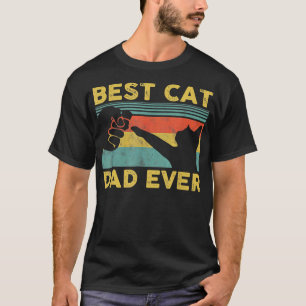 Camiseta Best Cat Dad Ever Tee Funny Cat Daddy Father's Day