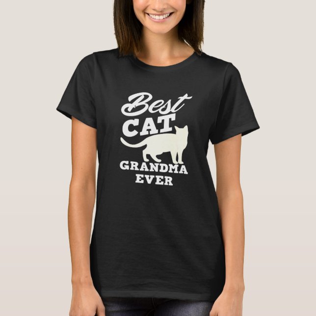 Camiseta Best Cat Grandma Ever Cat Owner Granny Cat (Anverso)