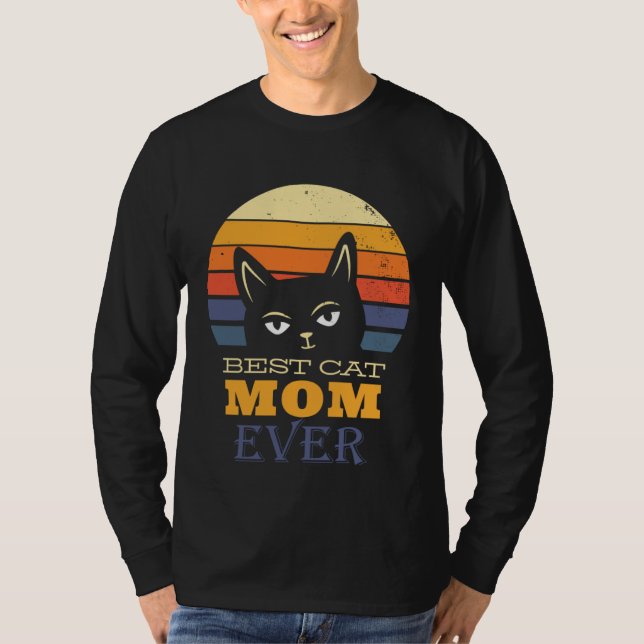 Camiseta Best Cat mom Ever (Anverso)