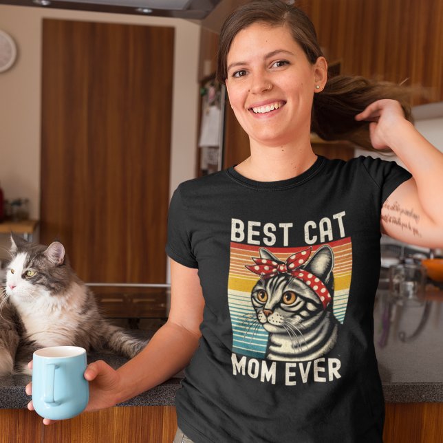 Camiseta Best Cat Mom Ever - Cute Kitten Design (Subido por el creador)