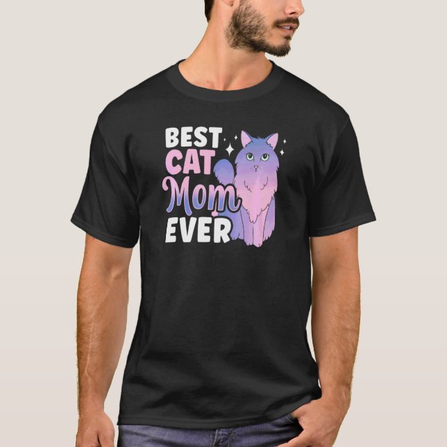 Camiseta Best Cat Mom Ever Sayings Mama Mommy Mother Mother (Anverso)