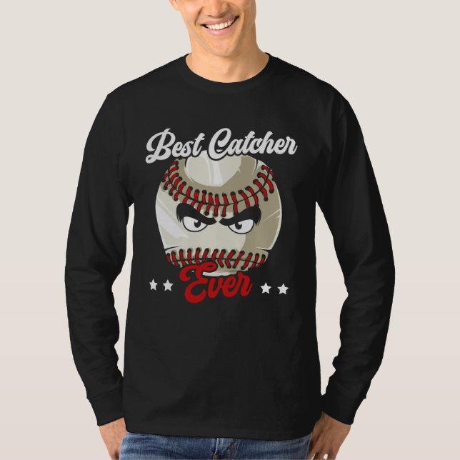 Camiseta Best Catcher Ever Baseball Player Baseball Coach (Anverso)