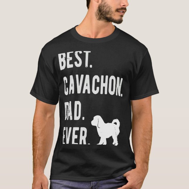 Camiseta Best Cavachon Dad Ever  Mens Cavachon Dog (Anverso)