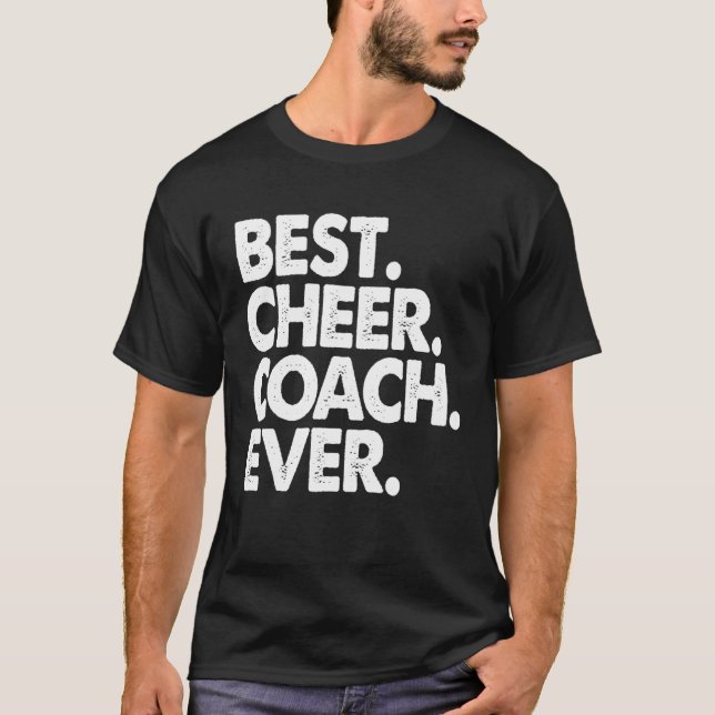 Camiseta Best Cheer Coach Ever   Men  Party (Anverso)