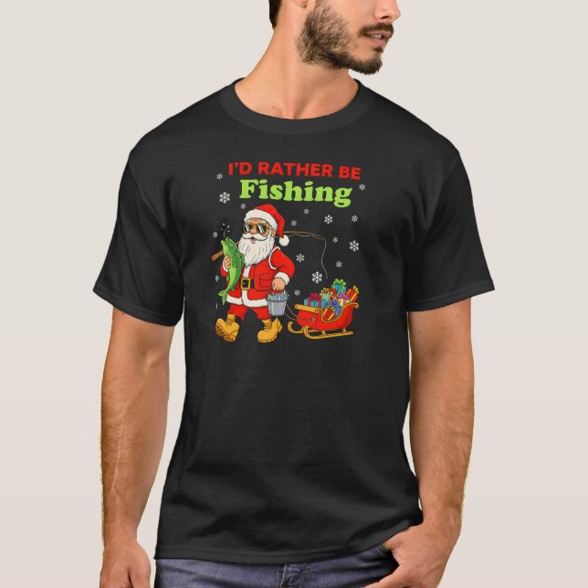 Camiseta ​Best Christmas Gift for a Fisherman (Anverso)