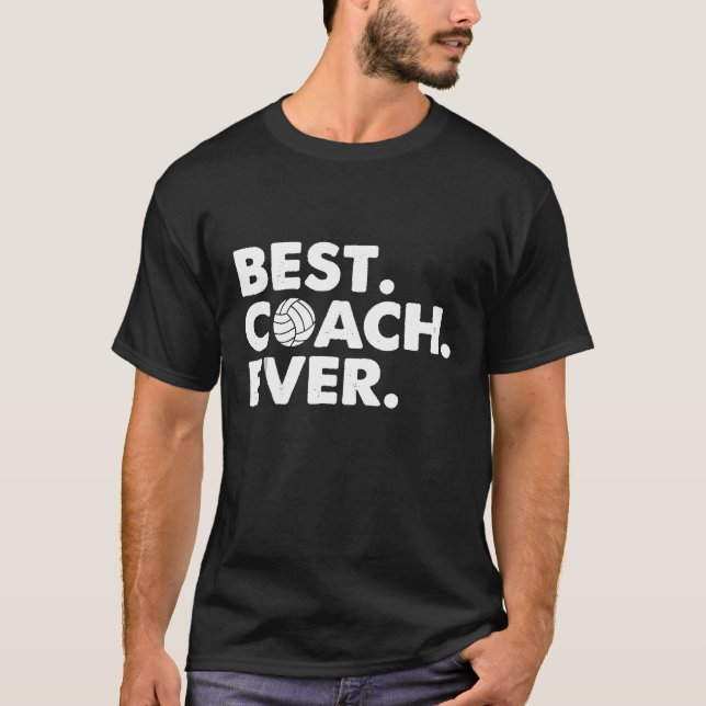 Camiseta Best Coach Ever Volleyball Coach (Anverso)