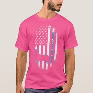 Camiseta Best Corgi Dad Ever Corgi Dog Father American Flag