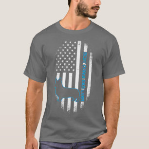 Camiseta Best Corgi Dad Ever Corgi Dog Father American Flag