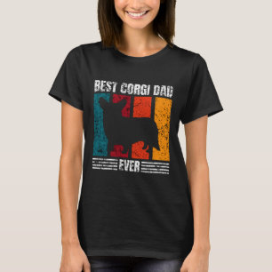 Camiseta Best Corgi Dad Ever Distressed