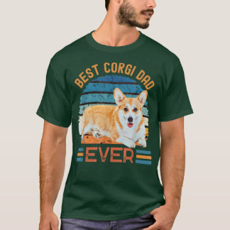 Camiseta Best Corgi Dad Ever dog Father's Day tee T-Shirt
