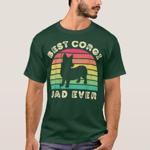 Camiseta Best Corgi Dad Ever for men fathers day 