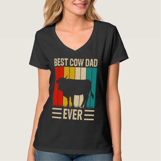 Camiseta Best Cow Dad Ever  2 (Anverso)