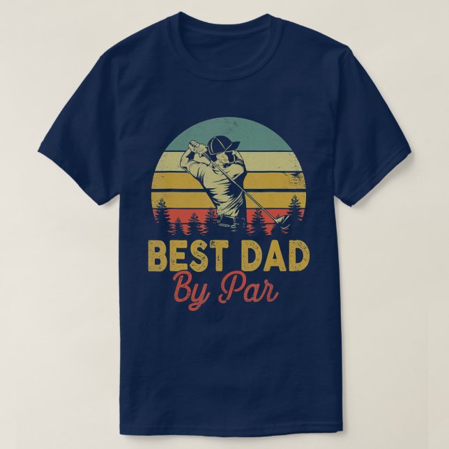 Camiseta Best Dad By Par Disc Golf Golfer Player Funny Fath (Diseño del anverso)