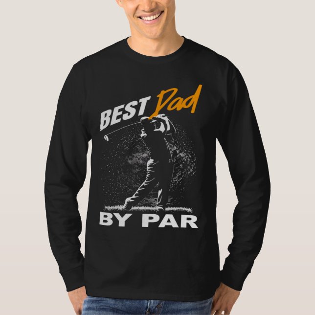 Camiseta best dad by par  fathers day golf (Anverso)