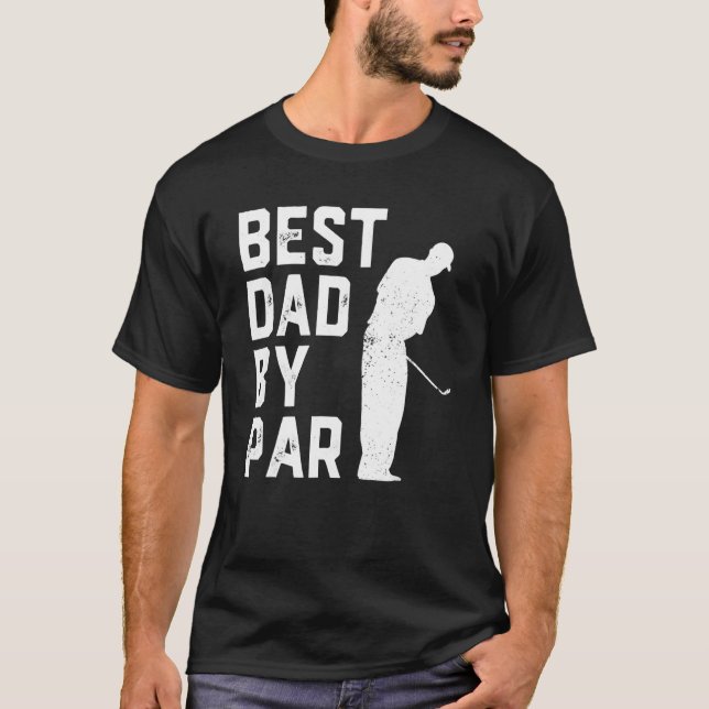 Camiseta Best Dad By Par Golf   For Men  Father's Day (Anverso)