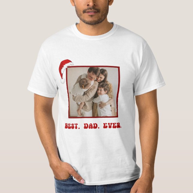 Camiseta Best Dad Ever Christmas Shirt (Anverso)