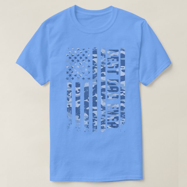 Camiseta Best Dad Ever Graphic USA Flag Marine Father's Day (Diseño del anverso)