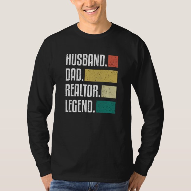 Camiseta Best Dad Ever  Real Estate Broker Realtor Dad (Anverso)