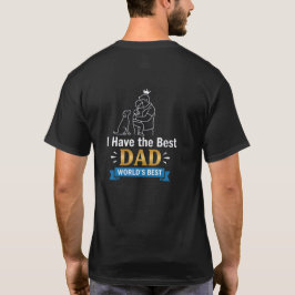 Camiseta Best Dad King T-Shirt | Father Son Dog Family Hug 