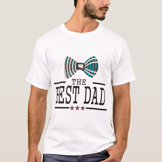 Camiseta best_dad_noeud_papillon_famille_papa_humour_904_u (Anverso)