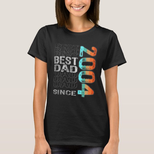 Camiseta Best Dad Since 2004 for the best dad Father s Day (Anverso)
