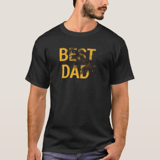 Camiseta Best Dad Zerfallendes T-Shirt Design